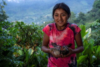 Jente i Guatemala